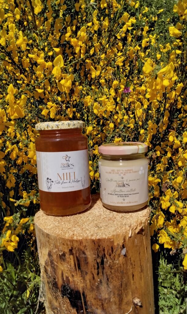 Pot de miel artisanal produit en Corrèze par Abeilles & Étoiles